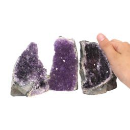 0.88kg Amethyst Crystal Geode Specimen Set 3 Pieces J1597 6 Amethyst Crystal Geode Specimen Set 2 Pieces J1597 | Himalayan Salt Factory