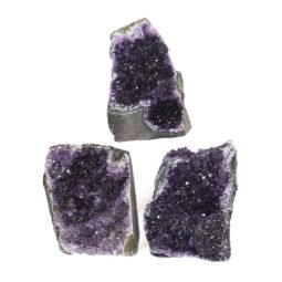 Amethyst Crystal Geode Specimen Set 2 Pieces J1598 | Himalayan Salt Factory