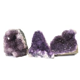 Amethyst Crystal Geode Specimen Set 2 Pieces J1600 | Himalayan Salt Factory