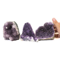 Amethyst Crystal Geode Specimen Set 2 Pieces J1600 | Himalayan Salt Factory