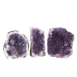 Amethyst Crystal Geode Specimen Set 2 Pieces J1602 | Himalayan Salt Factory