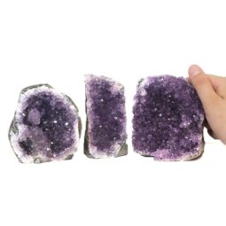 1.29kg Amethyst Crystal Geode Specimen Set 3 Pieces J1602 6 Amethyst Crystal Geode Specimen Set 2 Pieces J1602 | Himalayan Salt Factory
