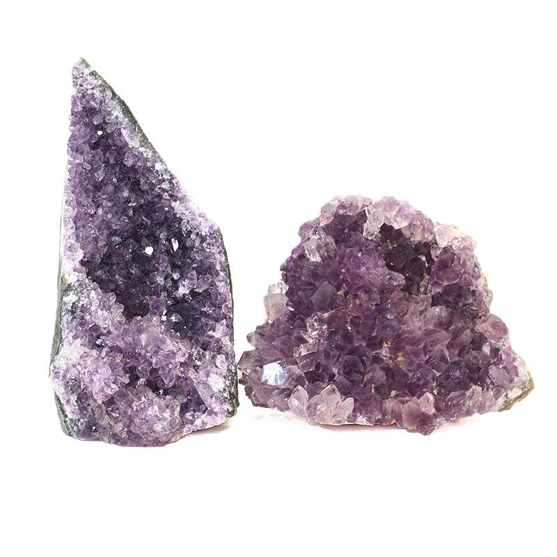1.7kg Amethyst Crystal Geode Specimen Set 2 Pieces J1609 3 Amethyst Crystal Geode Specimen Set 2 Pieces J1609 | Himalayan Salt Factory