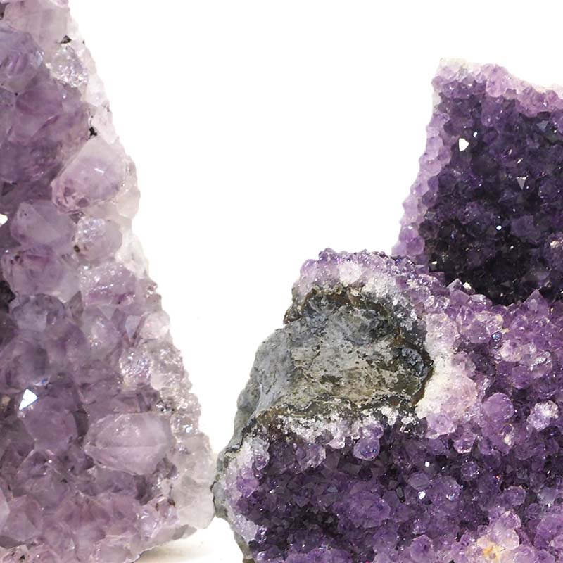 1.17kg Amethyst Crystal Geode Specimen Set 3 Pieces J1611 5 Amethyst Crystal Geode Specimen Set 2 Pieces J1611 | Himalayan Salt Factory