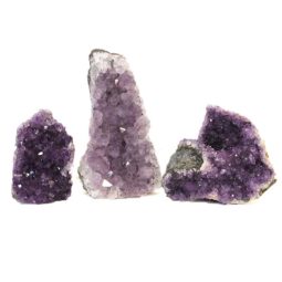 Amethyst Crystal Geode Specimen Set 2 Pieces J1611 | Himalayan Salt Factory