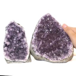2.17kg Amethyst Crystal Geode Specimen Set 2 Pieces J1614 6 Amethyst Crystal Geode Specimen Set 2 Pieces J1614 | Himalayan Salt Factory
