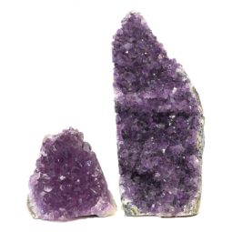 Amethyst Crystal Geode Specimen Set 2 Pieces J1615 | Himalayan Salt Factory