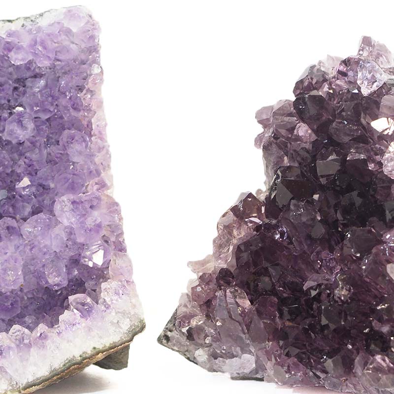 1.21kg Amethyst Crystal Geode Specimen Set 2 Pieces J1618 5 Amethyst Crystal Geode Specimen Set 2 Pieces J1618 | Himalayan Salt Factory
