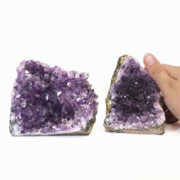 1.14kg Amethyst Crystal Geode Specimen Set 2 Pieces J1620 6 Amethyst Crystal Geode Specimen Set 2 Pieces J1620 | Himalayan Salt Factory