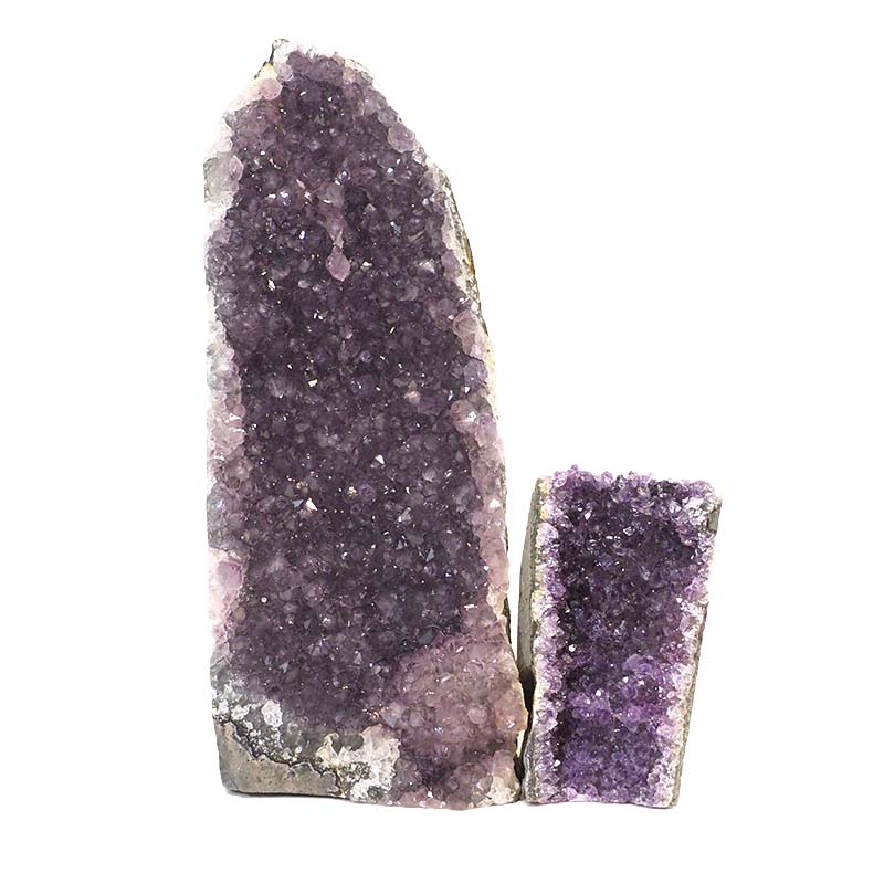 1.93kg Amethyst Crystal Geode Specimen Set 2 Pieces J1622 3 Amethyst Crystal Geode Specimen Set 2 Pieces J1622 | Himalayan Salt Factory