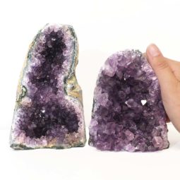 1.62kg Amethyst Crystal Geode Specimen Set 2 Pieces J1623 6 Amethyst Crystal Geode Specimen Set 2 Pieces J1623 | Himalayan Salt Factory