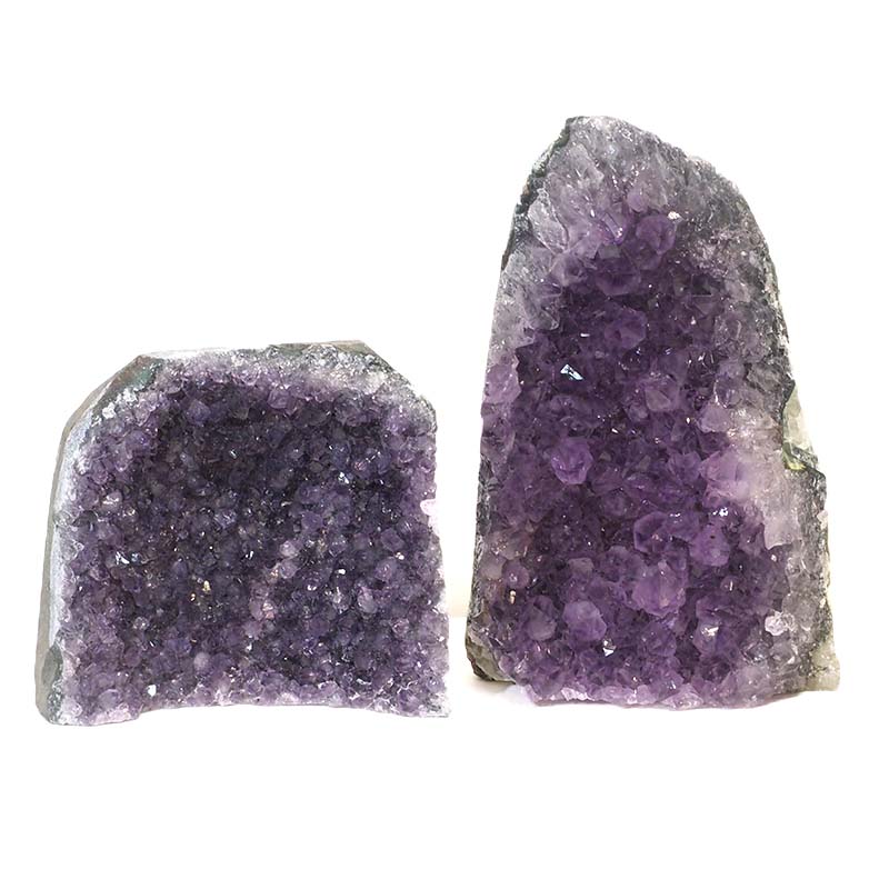1.45kg Amethyst Crystal Geode Specimen Set 2 Pieces J1626 3 Amethyst Crystal Geode Specimen Set 2 Pieces J1626 | Himalayan Salt Factory