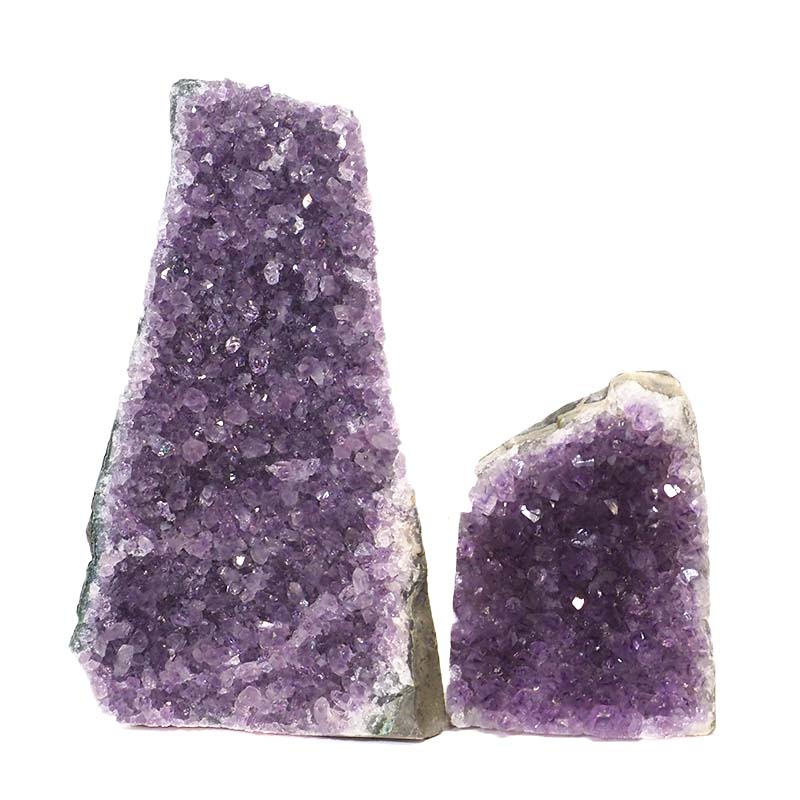 1.11kg Amethyst Crystal Geode Specimen Set 2 Pieces J1627 3 Amethyst Crystal Geode Specimen Set 2 Pieces J1627 | Himalayan Salt Factory