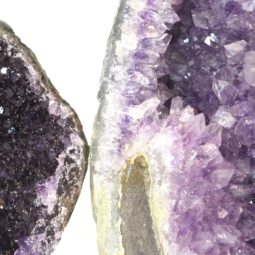 1.4kg Amethyst Crystal Geode Specimen Set 3 Pieces J1634 7 Amethyst Crystal Geode Specimen Set 2 Pieces J1634 | Himalayan Salt Factory