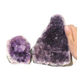1.57kg Amethyst Crystal Geode Specimen Set 2 Pieces J1636 6 Amethyst Crystal Geode Specimen Set 2 Pieces J1636 | Himalayan Salt Factory
