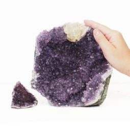 2.94kg Amethyst Crystal Geode Specimen Set 2 Pieces P01 6 Amethyst Crystal Geode Specimen Set 2 Pieces P01 | Himalayan Salt Factory