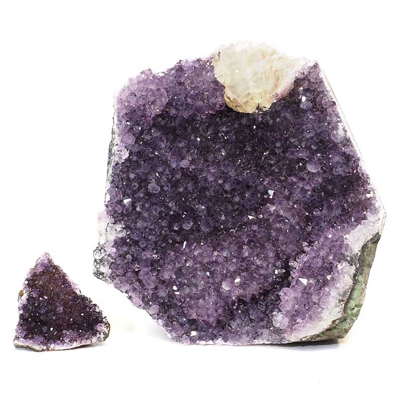 2.94kg Amethyst Crystal Geode Specimen Set 2 Pieces P01 3 Amethyst Crystal Geode Specimen Set 2 Pieces P01 | Himalayan Salt Factory