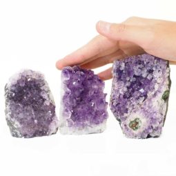 1.11kg Amethyst Crystal Geode Specimen Set 3 Pieces P12 6 Amethyst Crystal Geode Specimen Set 2 Pieces P12 | Himalayan Salt Factory