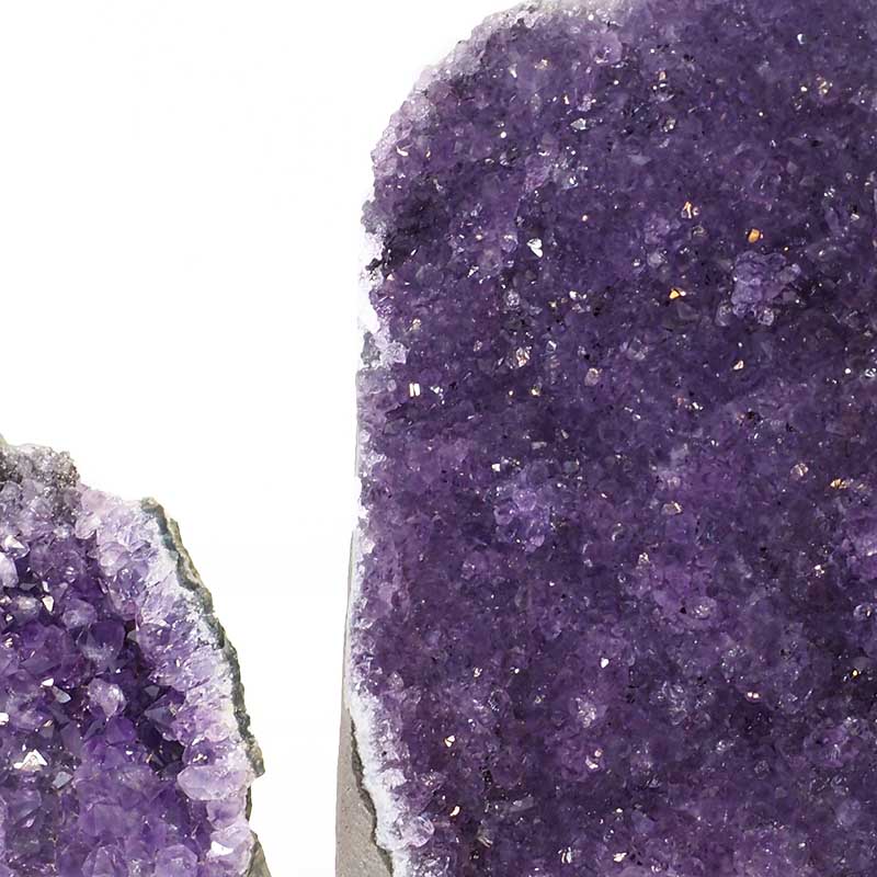 1.45kg Amethyst Crystal Geode Specimen Set 2 Pieces P13 5 Amethyst Crystal Geode Specimen Set 2 Pieces P13 | Himalayan Salt Factory