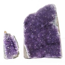 Amethyst Crystal Geode Specimen Set 2 Pieces P13 | Himalayan Salt Factory