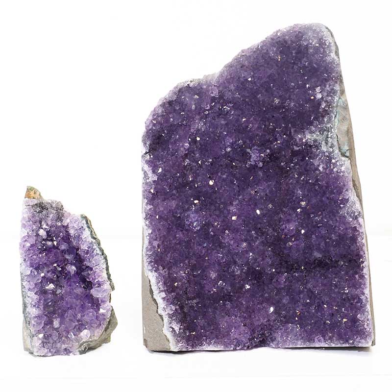 1.45kg Amethyst Crystal Geode Specimen Set 2 Pieces P13 3 Amethyst Crystal Geode Specimen Set 2 Pieces P13 | Himalayan Salt Factory