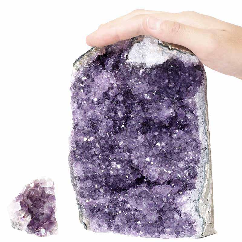 2.99kg Amethyst Crystal Geode Specimen Set 2 Pieces P14 4 Amethyst Crystal Geode Specimen Set 2 Pieces P14 | Himalayan Salt Factory