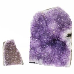 Amethyst Crystal Geode Specimen Set 2 Pieces P16 | Himalayan Salt Factory