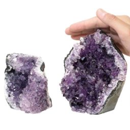 1.63kg Amethyst Crystal Geode Specimen Set 2 Pieces P19 6 Amethyst Crystal Geode Specimen Set 2 Pieces P19 | Himalayan Salt Factory