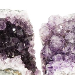 Amethyst Crystal Geode Specimen Set 2 Pieces P22 | Himalayan Salt Factory