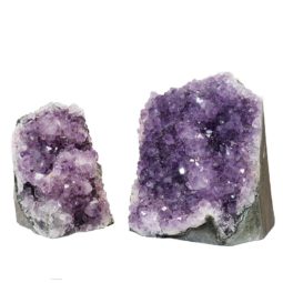 Amethyst Crystal Geode Specimen Set 2 Pieces P28 | Himalayan Salt Factory