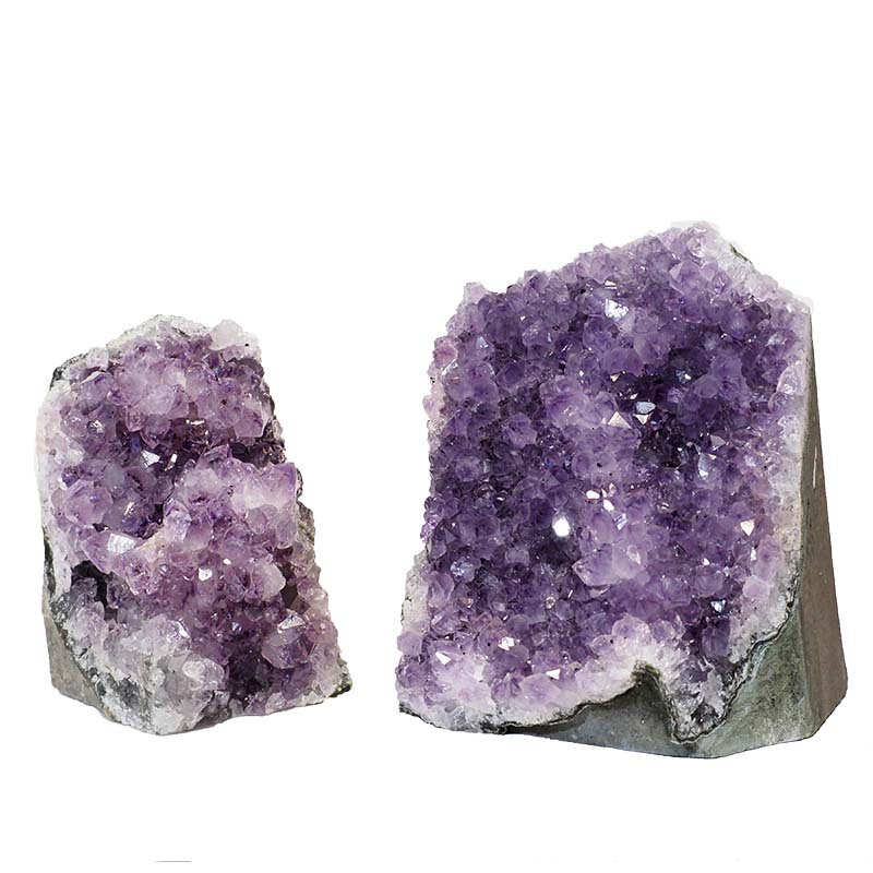 1.64kg Amethyst Crystal Geode Specimen Set 2 Pieces P28 3 Amethyst Crystal Geode Specimen Set 2 Pieces P28 | Himalayan Salt Factory