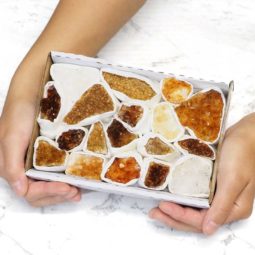 Citrine Clusters Tray - Small | Himalayan Salt Factory