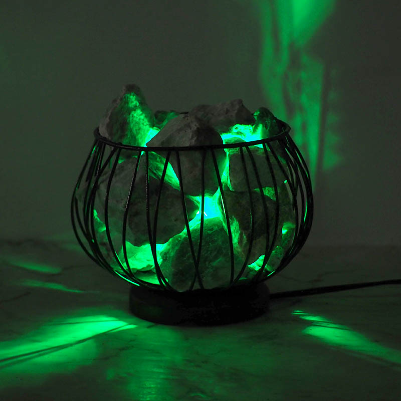 Green Quartz Amore Lamp - LED Bulb | Himalayan Salt Factory