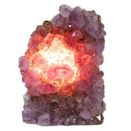 Natural Amethyst Crystal Lamp DS413-2 | Himalayan Salt Factory