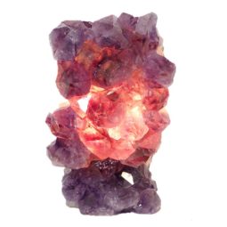 Natural Amethyst Crystal Lamp DS487 | Himalayan Salt Factory