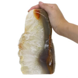 Natural Brazilian River Agate Crystal Lamp J1530 | Himalayan Salt Factory