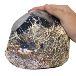 Natural Brazilian River Agate Crystal Lamp J1547 | Himalayan Salt Factory