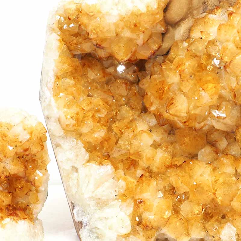 2.99kg Citrine Crystal Geode Specimen Set 2 Pieces DS527 5 Natural Citrine Geode Specimen Set 2 Pieces DS527 | Himalayan Salt Factory