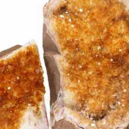 1.84kg Citrine Crystal Geode Specimen Set 2 Pieces DS528 7 Natural Citrine Geode Specimen Set 2 Pieces DS528 | Himalayan Salt Factory