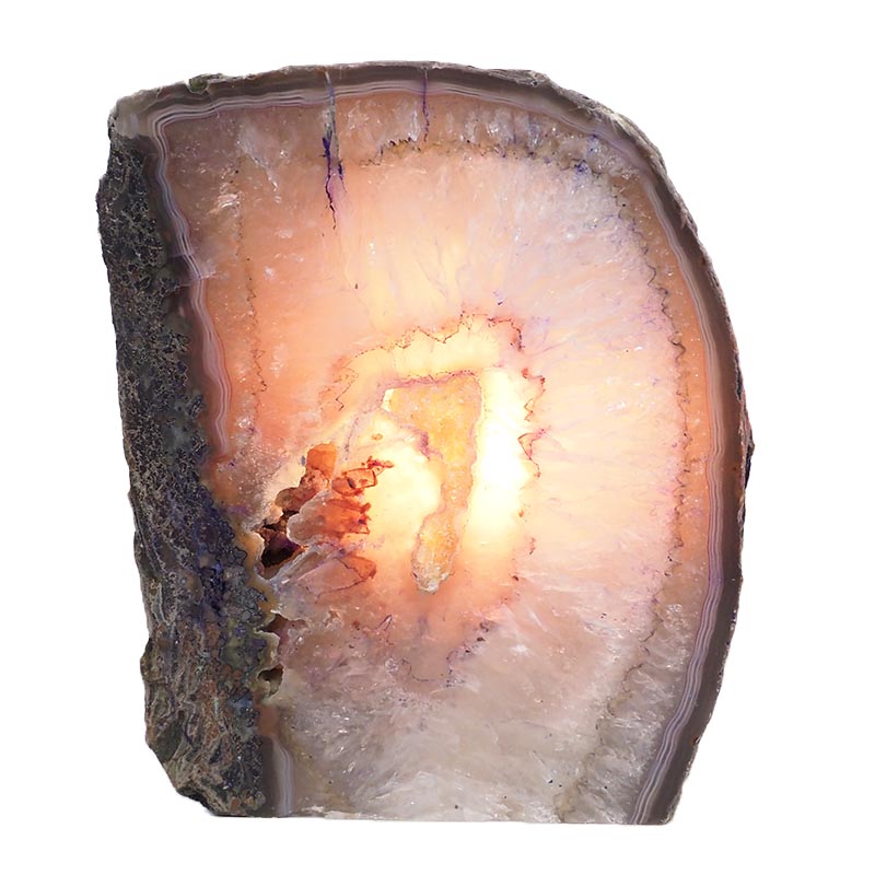 2.63kg Purple Agate Crystal Lamp S859 4 Agate Crystal Lamp S859 | Himalayan Salt Factory