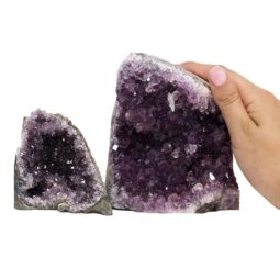 1.53kg Amethyst Crystal Geode Specimen Set 2 Pieces J1683 6 Amethyst Crystal Geode Specimen Set 2 Pieces J1683 | Himalayan Salt Factory