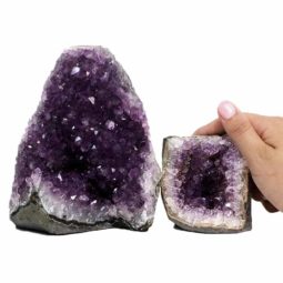 1.66kg Amethyst Crystal Geode Specimen Set 2 Pieces J1690 6 Amethyst Crystal Geode Specimen Set 2 Pieces J1690 | Himalayan Salt Factory