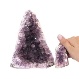Amethyst Crystal Geode Specimen Set 2 Pieces J1702 | Himalayan Salt Factory