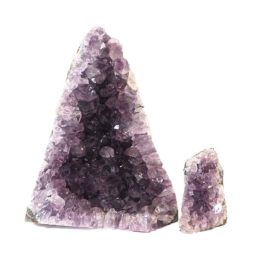 Amethyst Crystal Geode Specimen Set 2 Pieces J1702 | Himalayan Salt Factory