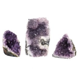Amethyst Crystal Geode Specimen Set 2 Pieces P101 | Himalayan Salt Factory