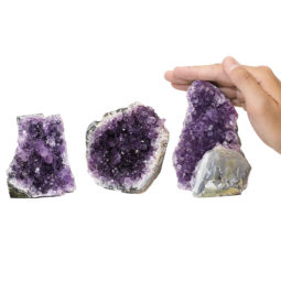 Amethyst Crystal Geode Specimen Set 2 Pieces P102 | Himalayan Salt Factory