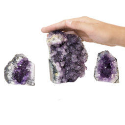 Amethyst Crystal Geode Specimen Set 2 Pieces P104 | Himalayan Salt Factory