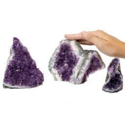 1.94kg Amethyst Crystal Geode Specimen Set 3 Pieces P107 6 Amethyst Crystal Geode Specimen Set 2 Pieces P107 | Himalayan Salt Factory