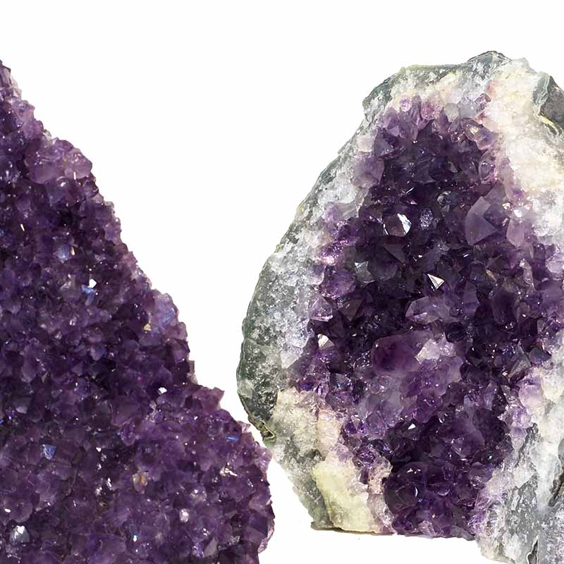 1.94kg Amethyst Crystal Geode Specimen Set 3 Pieces P107 5 Amethyst Crystal Geode Specimen Set 2 Pieces P107 | Himalayan Salt Factory