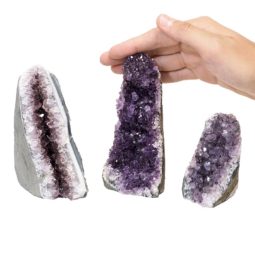 1.2kg Amethyst Crystal Geode Specimen Set 3 Pieces P111 6 Amethyst Crystal Geode Specimen Set 2 Pieces P111 | Himalayan Salt Factory